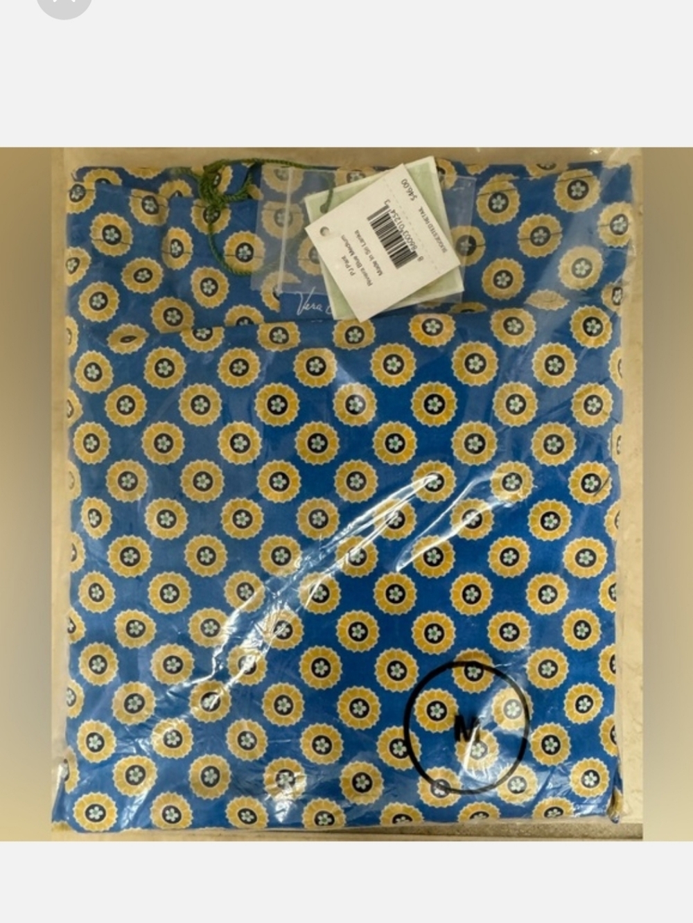 Vera Bradley Sleepwear Riviera Blue Print Pajama Pants Size Large